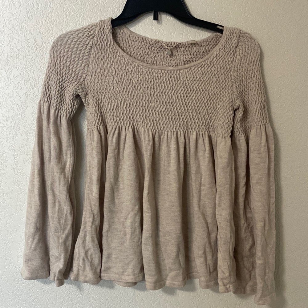 Knitted and Knotted Sweater Top